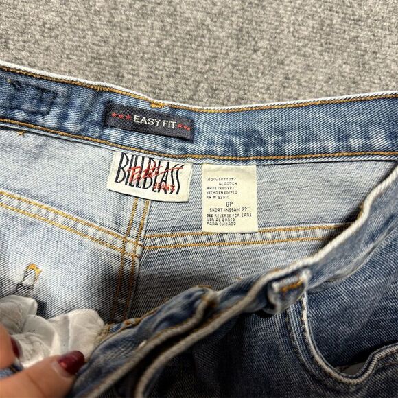 Vintage Bill Blass Women's Light Wash Straight Jeans Blue Denim Size 8P - Picture 4 of 8